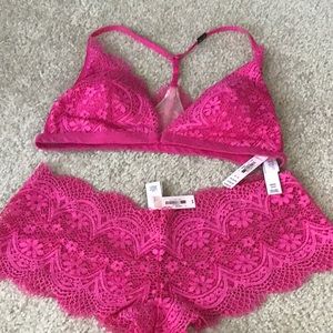 Victoria’s Secret lace bra and underwear set